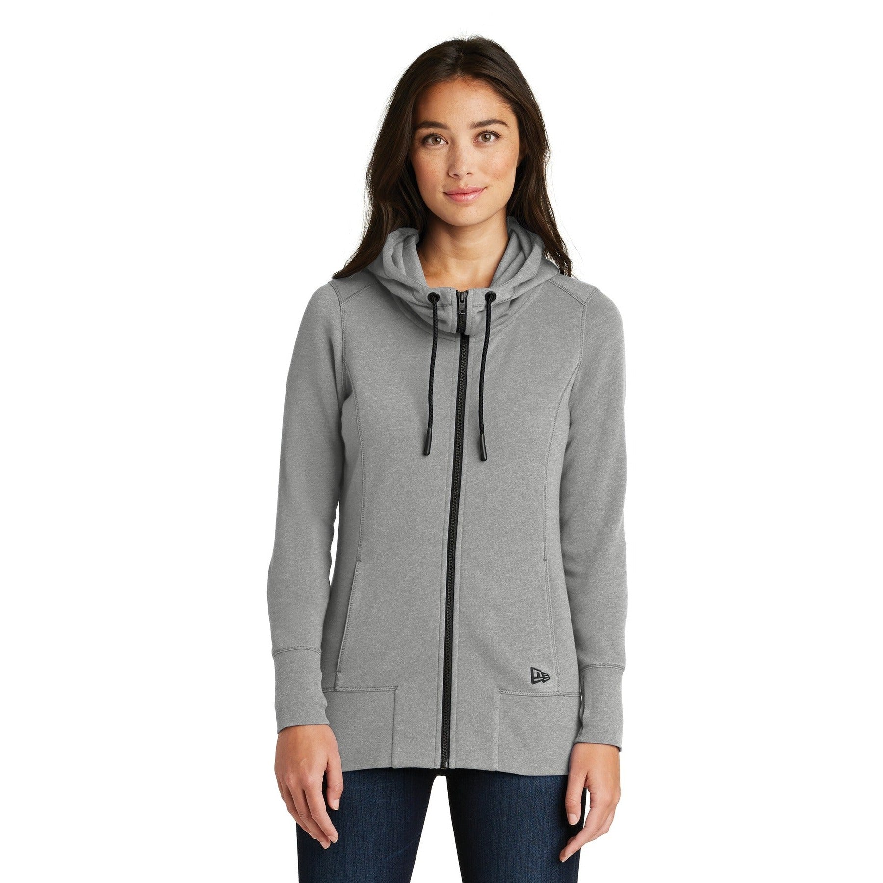 New Era-New Era ® Women's Tri-Blend Fleece Full-Zip Hoodie. LNEA511-MedTech-3